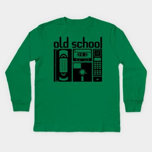 Old School Tech Kids Long Sleeve T-Shirt